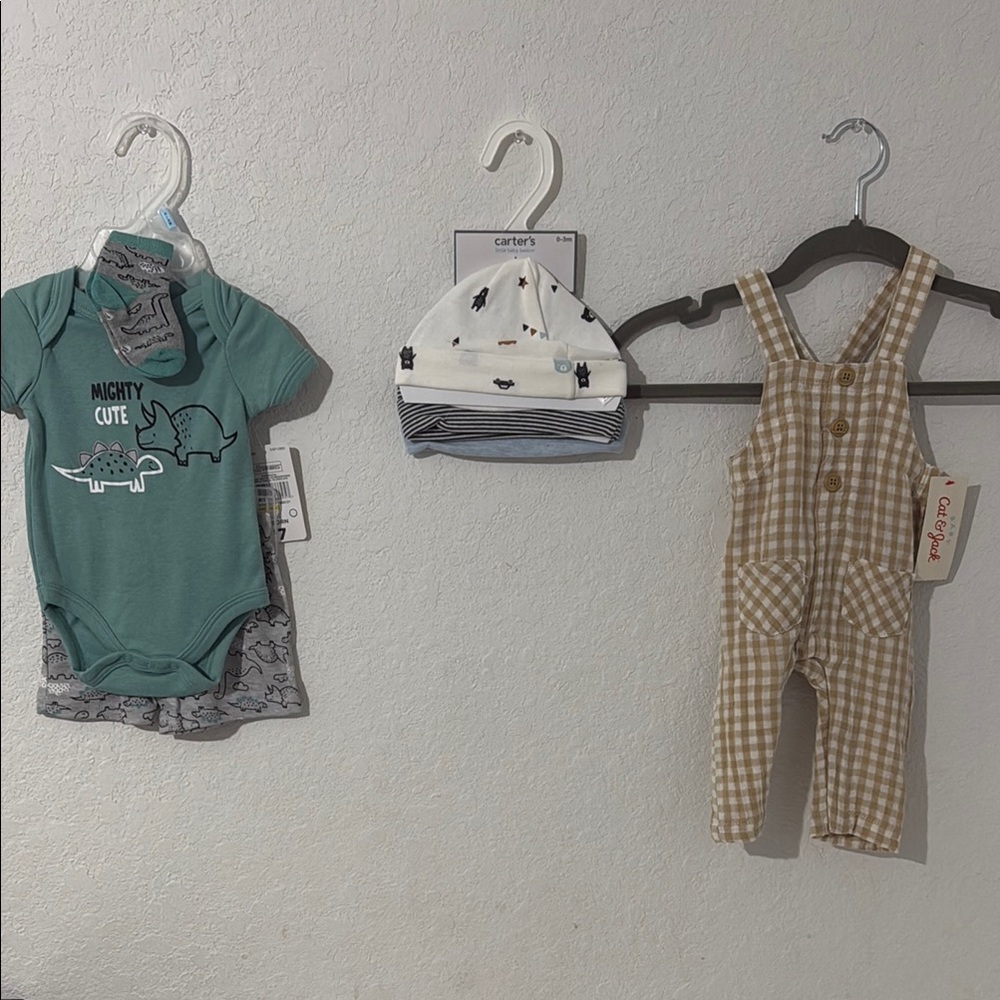 Cat&Jack bundle 3pc baby 0-3 months